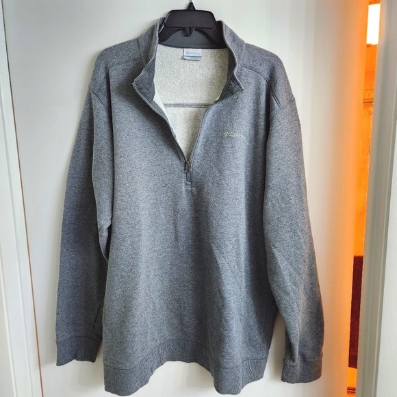 Columbia Other - Columbia Gray Lined Half Zip Sweatshirt XL Men's Pull-Over